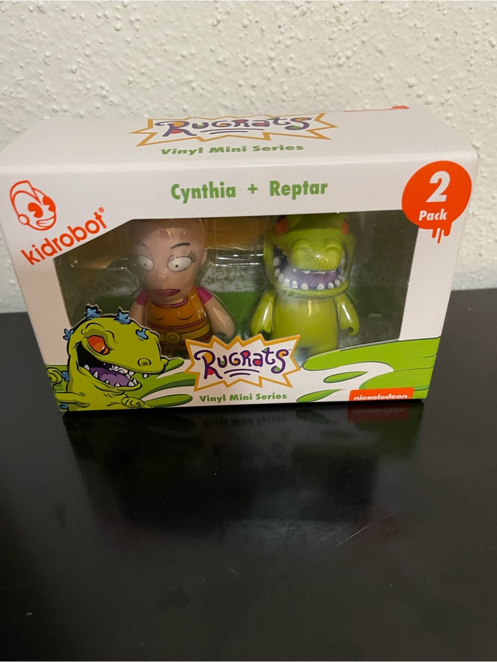 Kidrobot Rugrats Cynthia + Reptar Vinyl Mini Series 2-Pack - Green
